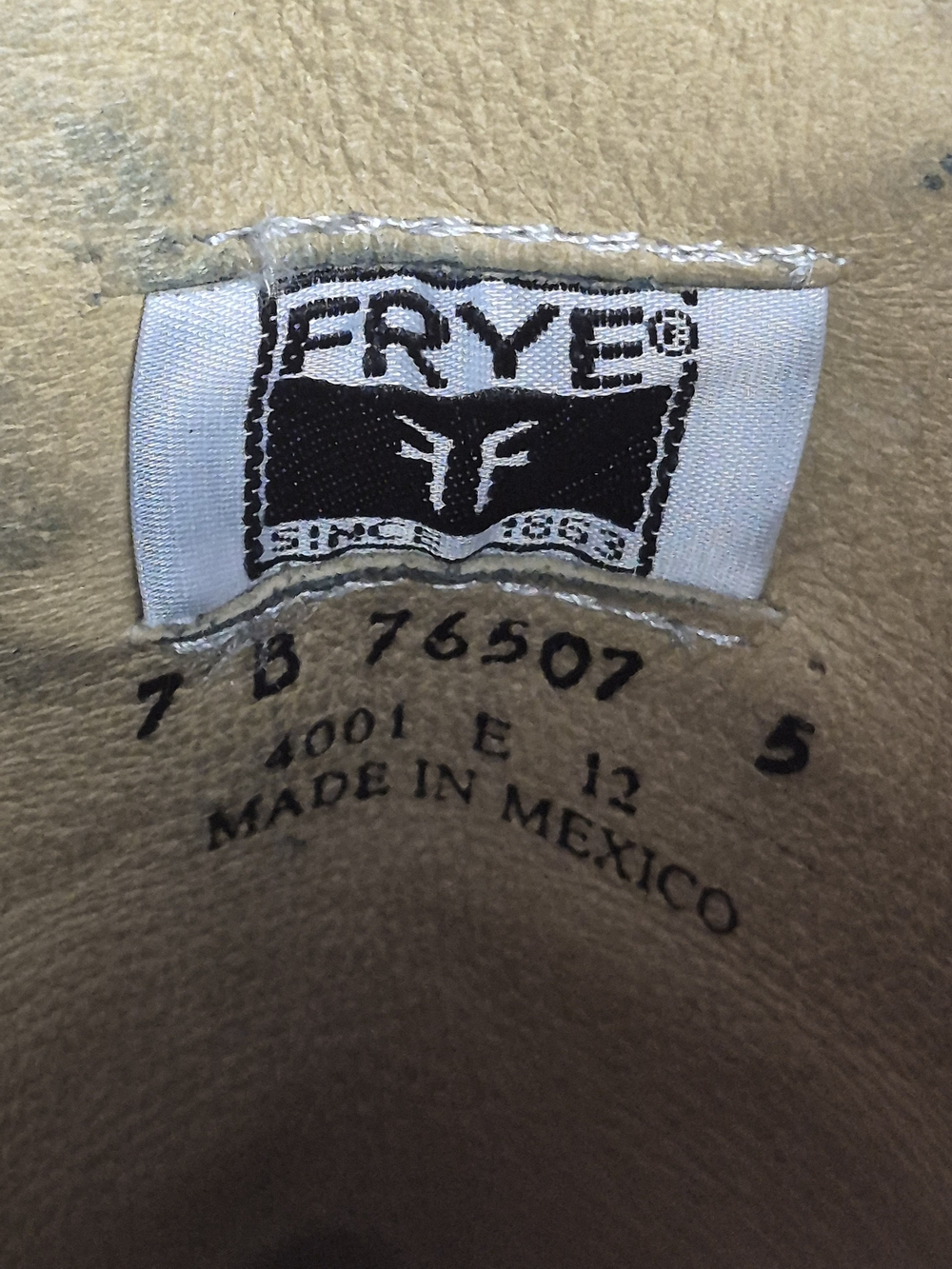 Frye Brown Distressed Leather Studded Harness Knee Boots - Picture 7 of 8